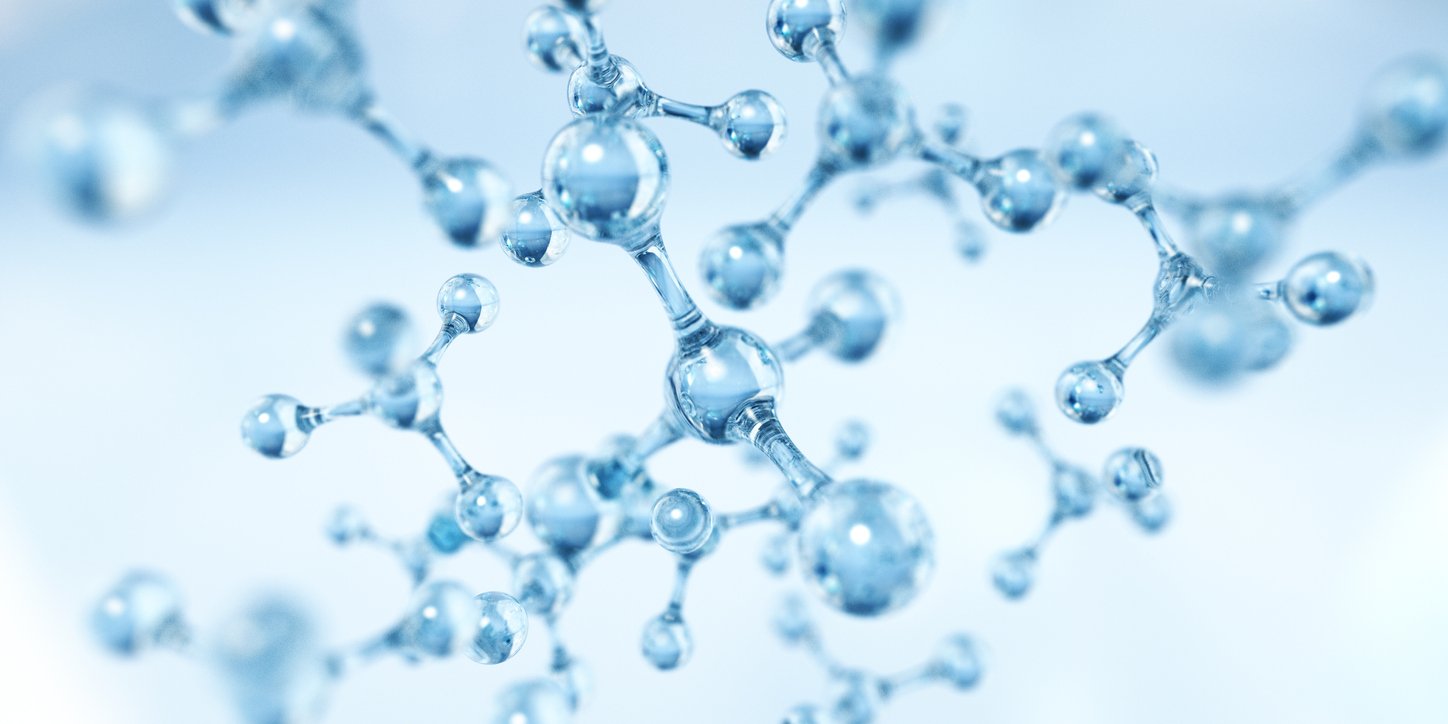 Molecular Structure. Blue Wide